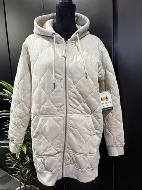Horizon Bass Creek outfitters quilted hooded zip up pockets,jacket